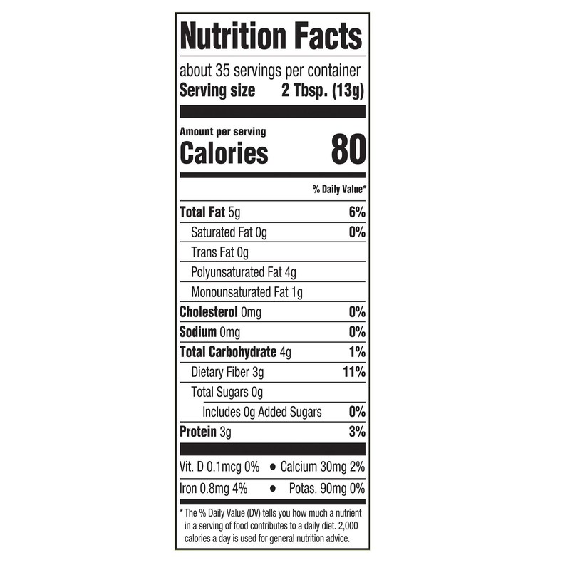 2 pack, Great Value Organic Ground Cold Milled Flax Seed, 16 oz. gallery