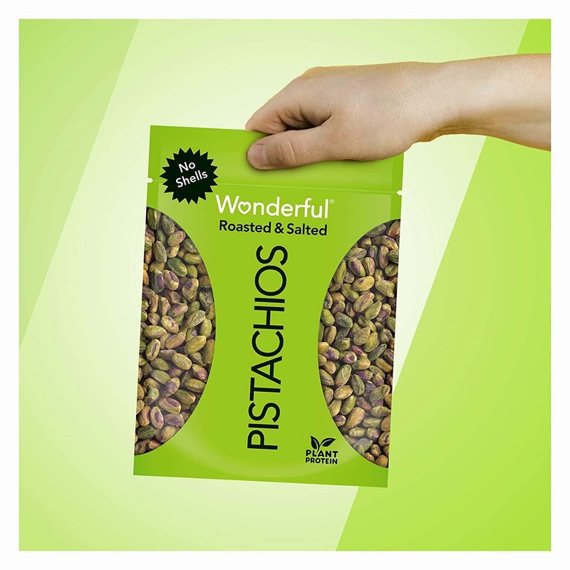 Wonderful Pistachios, No Shells Roasted & Salted Nuts, 12 Ounce Bag gallery