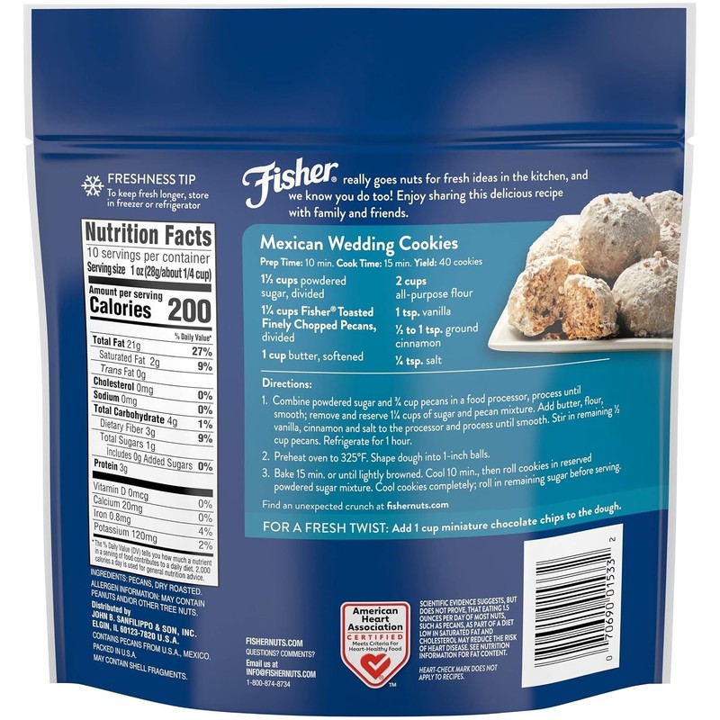 Nutritious 10 oz Pack of Chopped Pecans - Protein Snack, Kosher Certified gallery