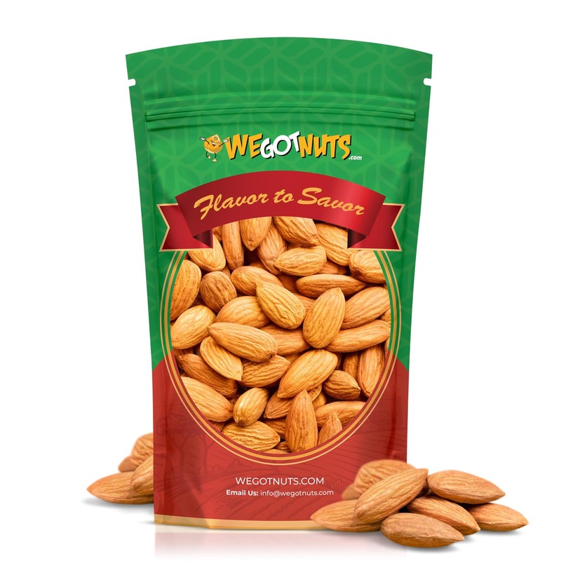Jumbo California Almonds 64oz (4 Pounds) (Whole, Naturel, Non Gmo, Shelled, U...