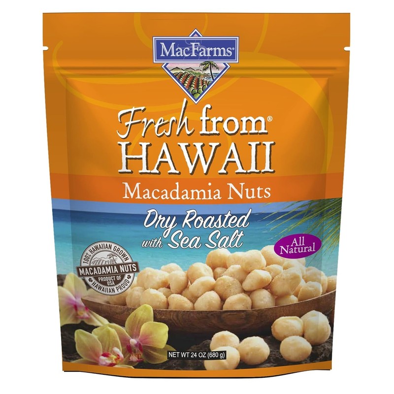 Fresh From Hawaii - Dry Roasted Macadamia Nuts 24 OZ