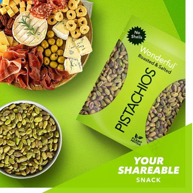 Wonderful Shelled Roasted Salted Pistachios 24 oz gallery