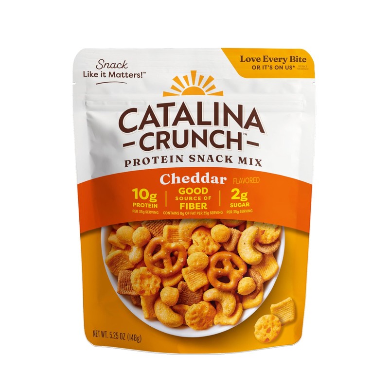 Protein Snack Mix with Cheese Crisps - 10g Protein, 2g Sugar per Serving - Go...
