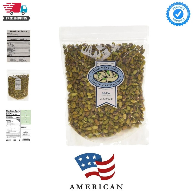 2lb Unsalted Pistachio Kernels