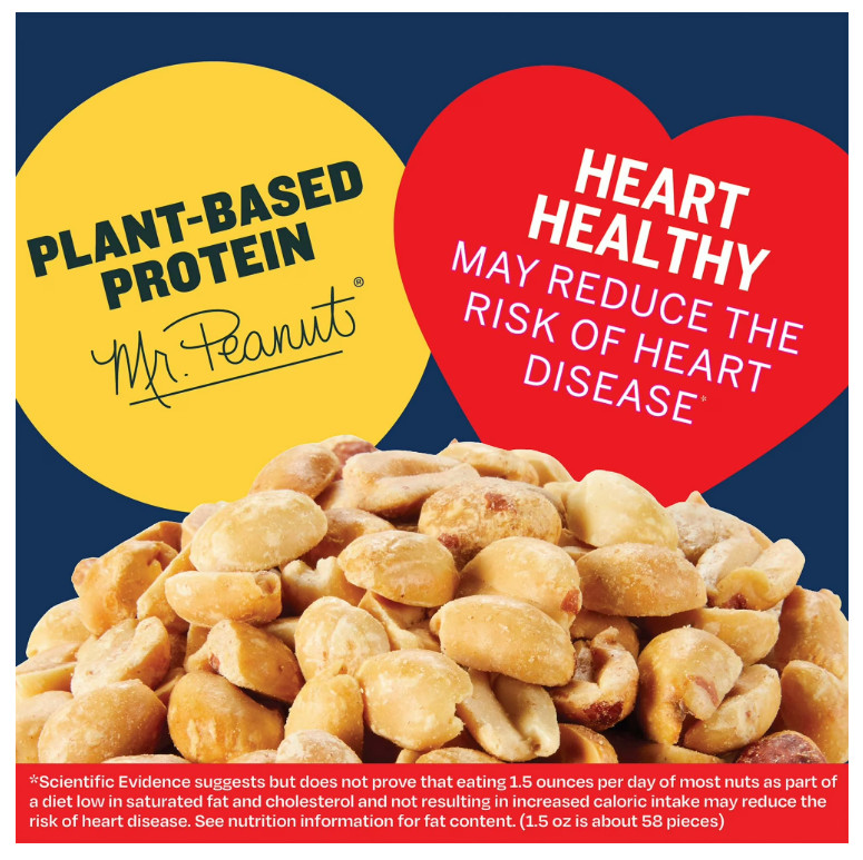 PLANTERS Lightly Salted Dry Roasted Peanuts, Party Snacks, Plant Based Protein, gallery