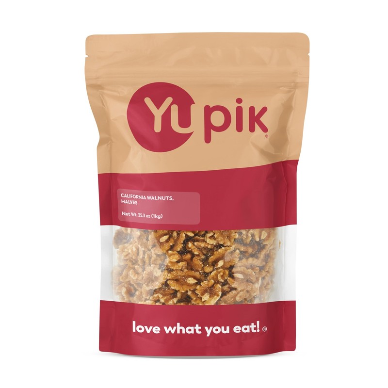 Yupik Raw California Walnuts, Halves & Pieces, 2.2 lb 35.2 oz, Kosher, Gluten…