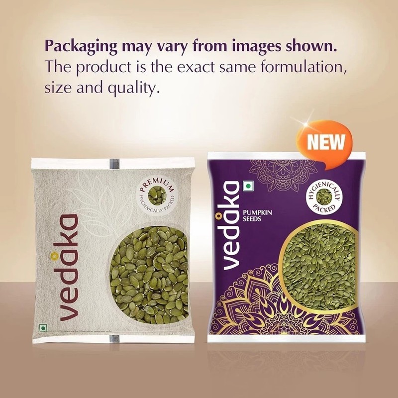 Amazon Brand - Vedaka Premium Raw Pumpkin Seeds | Fibre rich 100g n332 gallery