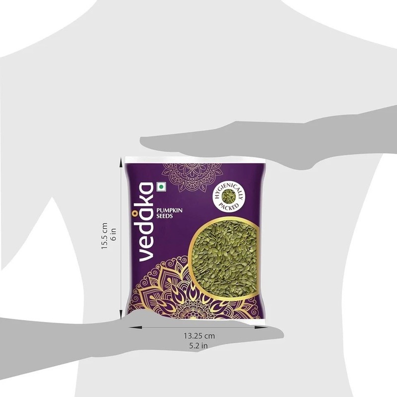 Amazon Brand - Vedaka Premium Raw Pumpkin Seeds | Fibre rich 100g n332 gallery
