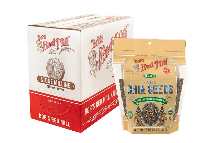 Organic Chia Seed, 12Oz (Pack of 5) - Non GMO, Vegan, Keto Friendly, Paleo Frien