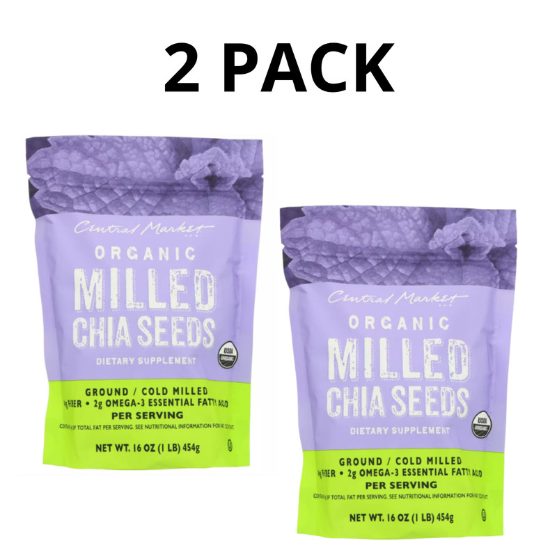Central Market Milled Chia Seeds 16 oz - 2 PACK