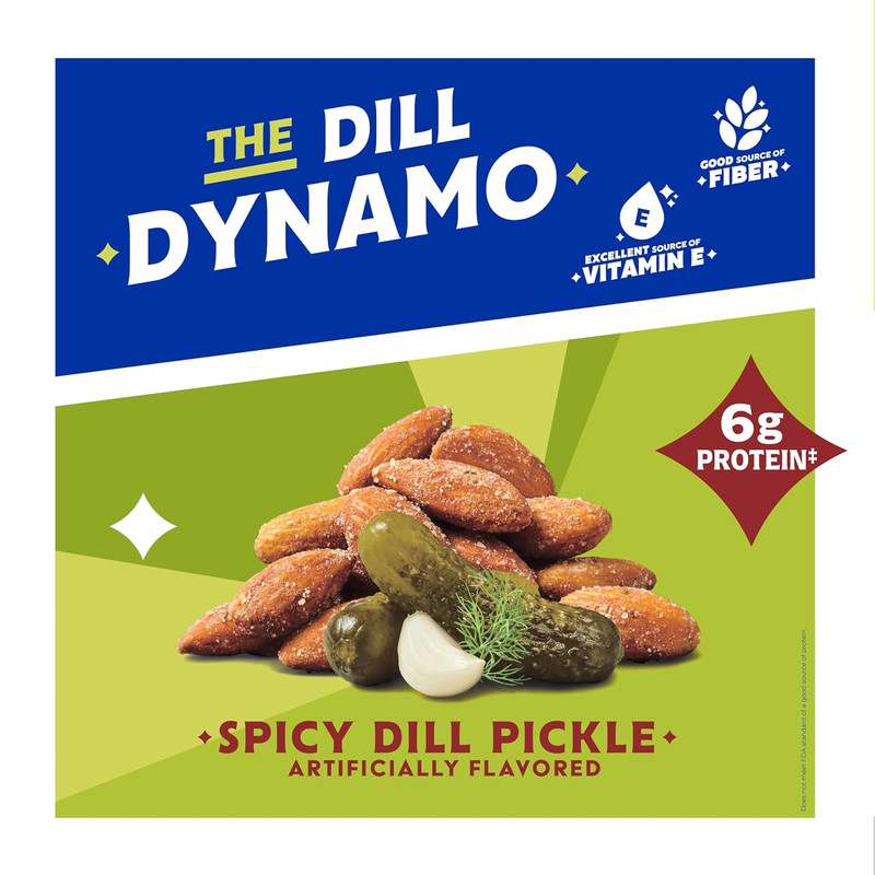Blue Diamond Almonds Spicy Dill Pickle Flavored Snack Nuts, 6 Oz Resealable Can gallery