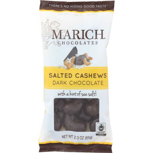 Dark Chocolate Sea Salt Cashews 2 Oz(Case Of 12) By Marich