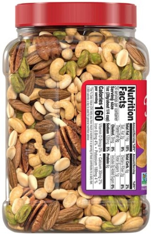 Fisher Mixed Nuts: Peanuts, Almonds, Cashews - Trail Mix Duo gallery