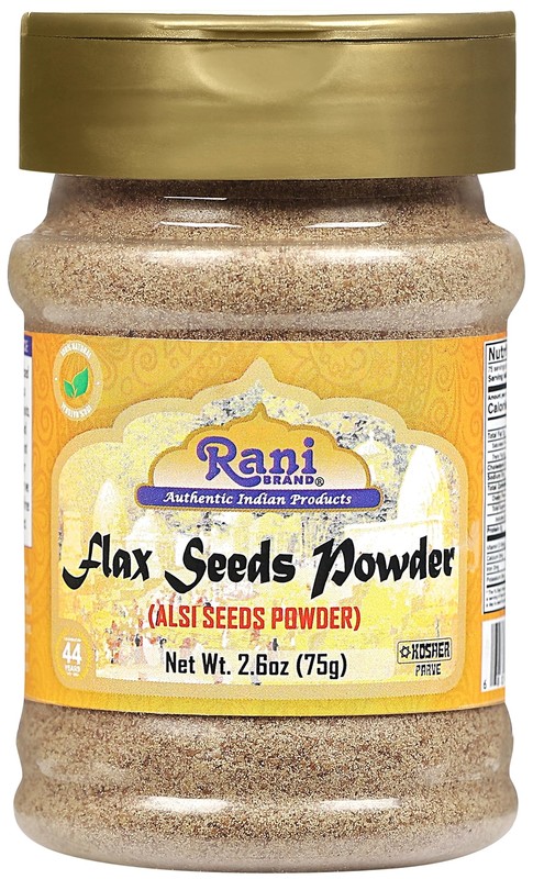 Rani Flax Seeds Powder (Alsi, Linum usitatissimum) 2.6oz (75g) PET Jar