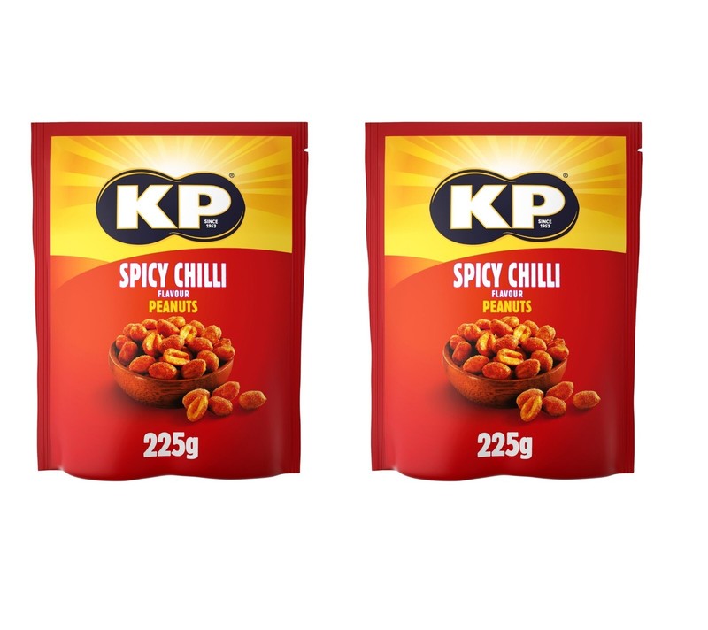 KP Spicy Chilli Peanuts 225g PACK OF 2