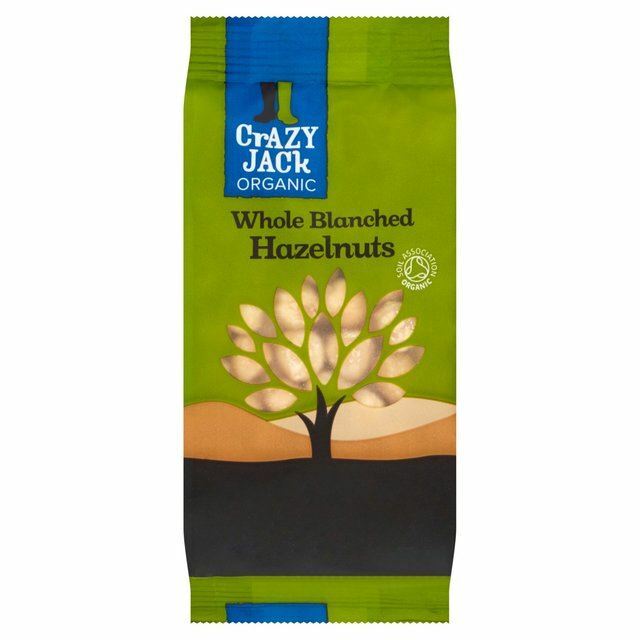 Crazy Jack Organic Whole Blanched Hazelnuts – 100g (0.22 lbs)