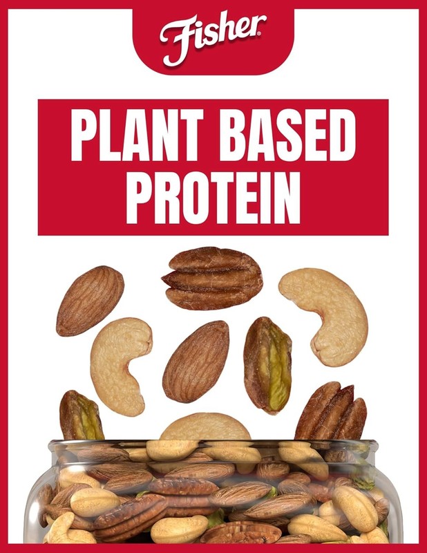 Fisher Oven Roasted Never Fried Deluxe Mixed Nuts, 24 Ounces (Pack of 1), Almond gallery