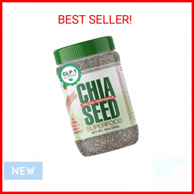 Sanar Naturals Chia Seeds, 10 oz | High Fiber, Omega 3, Plant Based Protein, Raw gallery