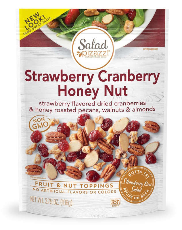 Dried Strawberry Flavored Cranberries & Honey Roasted Pecans, Walnuts & Almonds