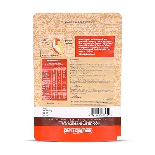 Shelled Brazil Nuts 250g Imported From Peru Selenium Superfood Snack Gluten gallery