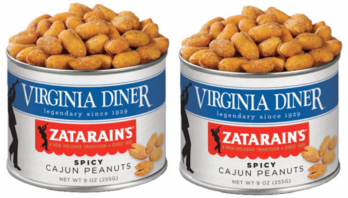Virginia Diner Zatarain's Spicy Cajun Peanuts 2 Pack
