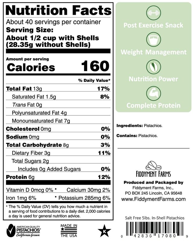 5 Pound California Pistachios - Delicious Salt-Free Snack, Gluten-Free Delight gallery