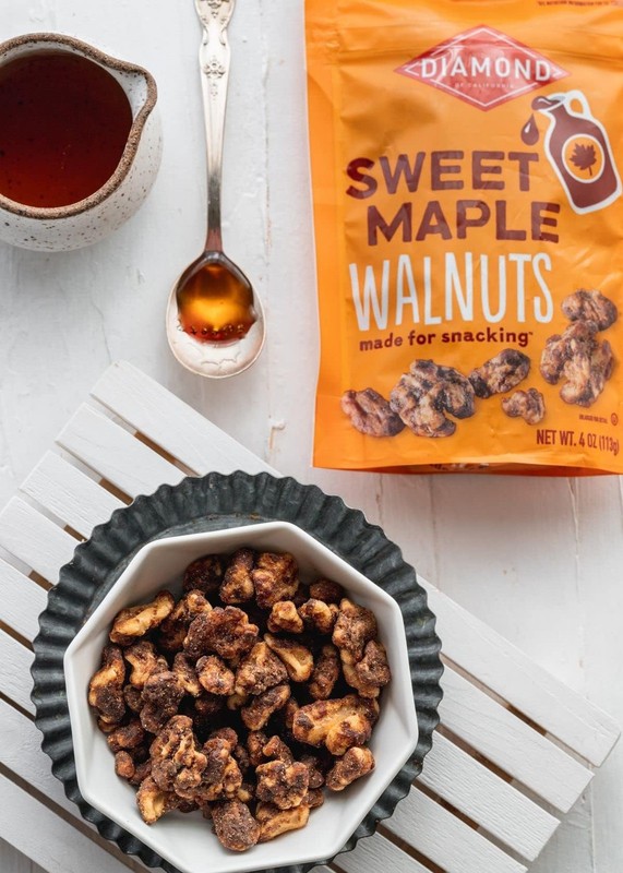 Diamond of California Sweet Maple Walnut Snack Nuts, Kosher, 4 oz. 4 Pack gallery