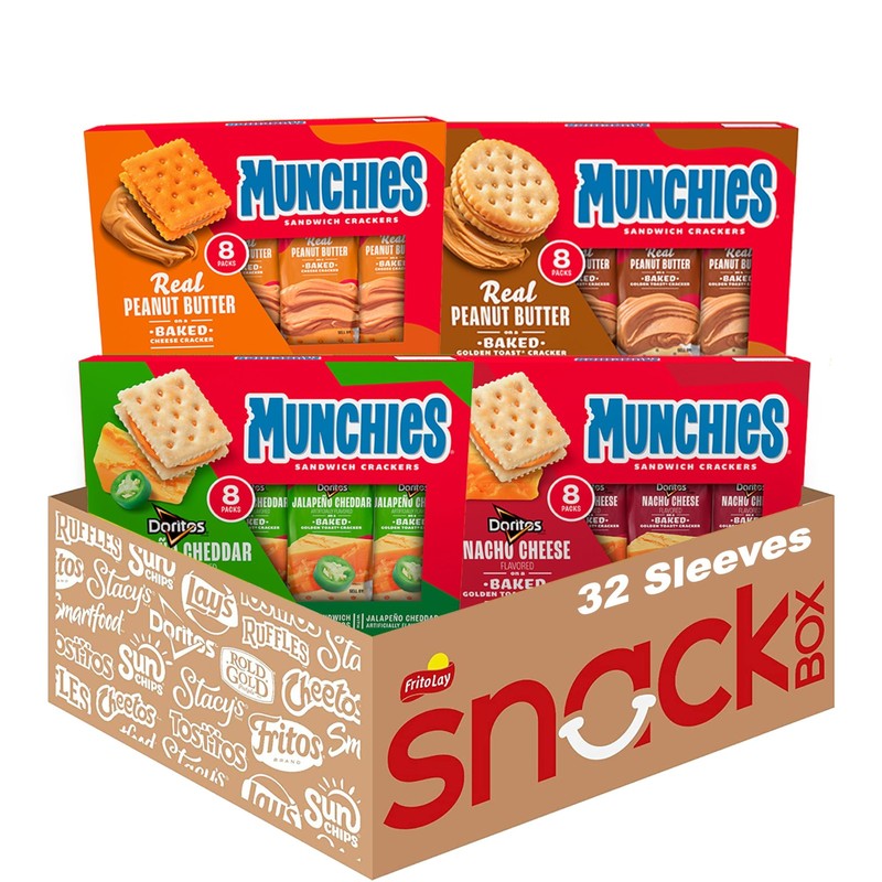 Baked Sandwich Crackers Variety Pack Cheese Peanut Butter Toast Peanut Butter…