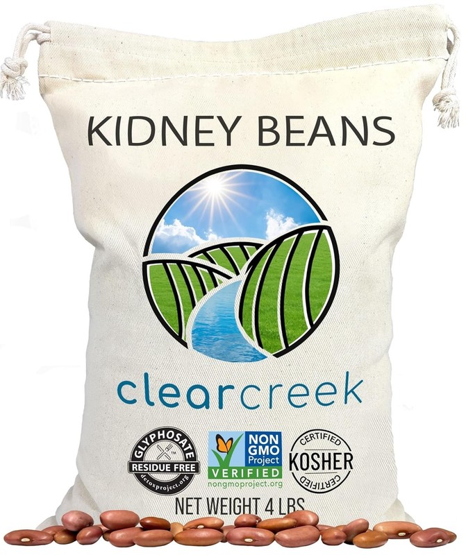 Certified Glyphosate Residue Free Kidney Beans | 4 LB | Project Non-GMO Verified gallery