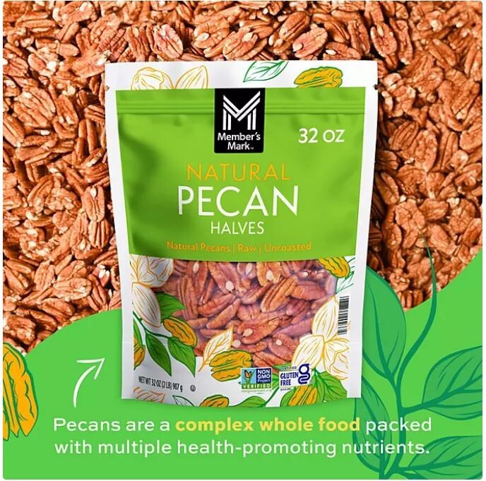 Member's Mark Natural Pecan Halves (32oz.) Great Price FRESH gallery