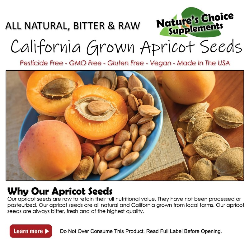 Apricot Seeds California Grown Bitter Raw 100% All Natural from Organic Farms8Oz gallery