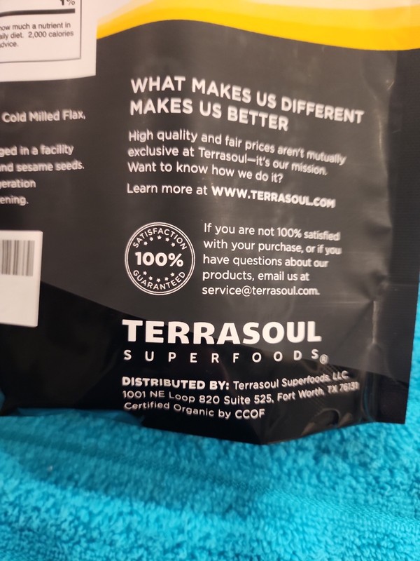 Set Of 2 16oz Terrasoul Superfoods Organic Flax & Chia Superseed Blend Non GMO gallery