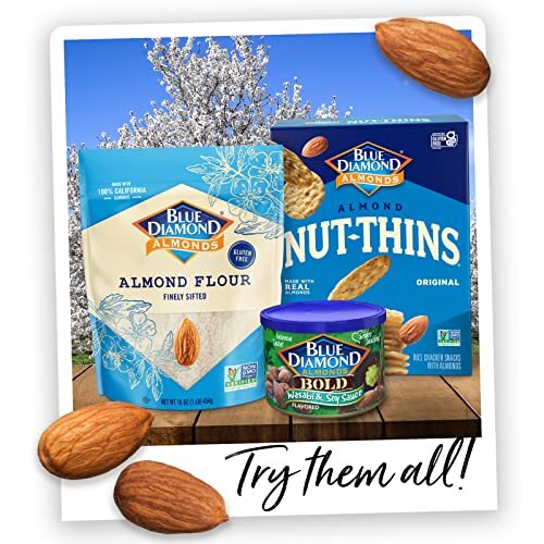 Blue Diamond Almonds, Blueberry Flavored Snack Nuts, Single Serve Bags (1.5 O... gallery
