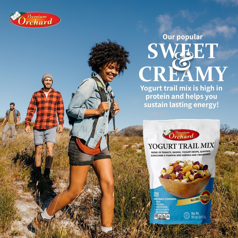 Trail Mix Seeds Yogurt Fruit Nuts Healthy Snack Bulk Blend 20z gallery
