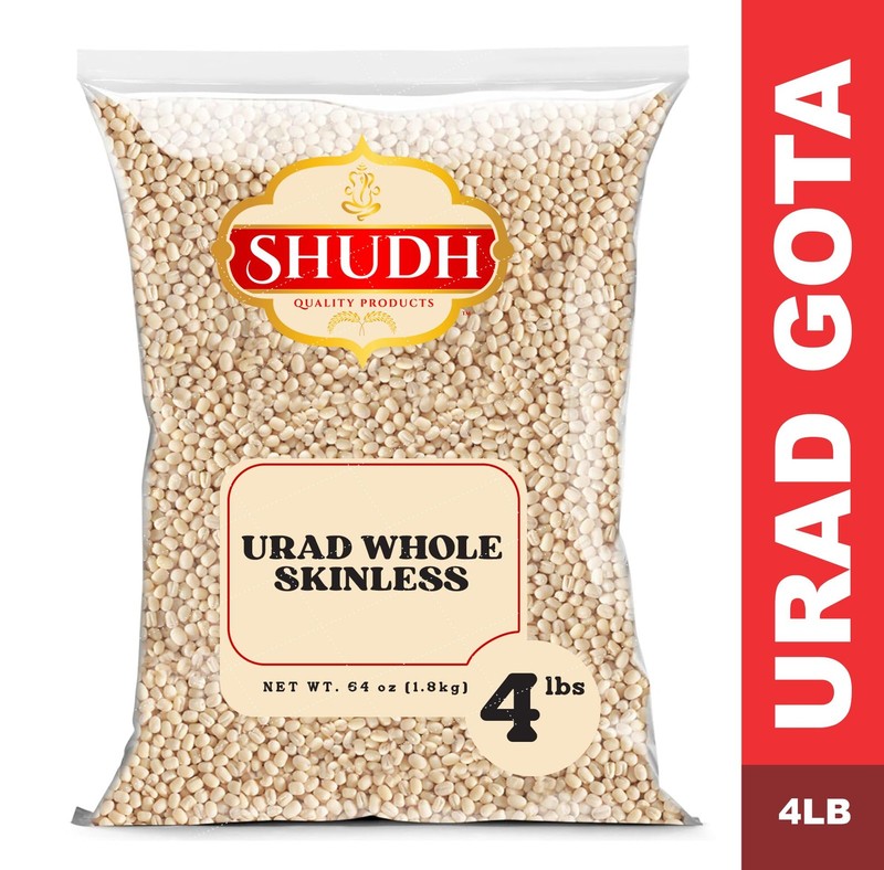 Shudh Urad Gota Black Matpe Skinless 4lbs ~ All Natural | Vegan | Gluten Frie... gallery