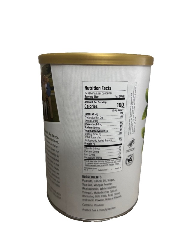 Belmont Dill Pickle Flavor Gourmet Virginia Peanuts (15 oz Tin) gallery