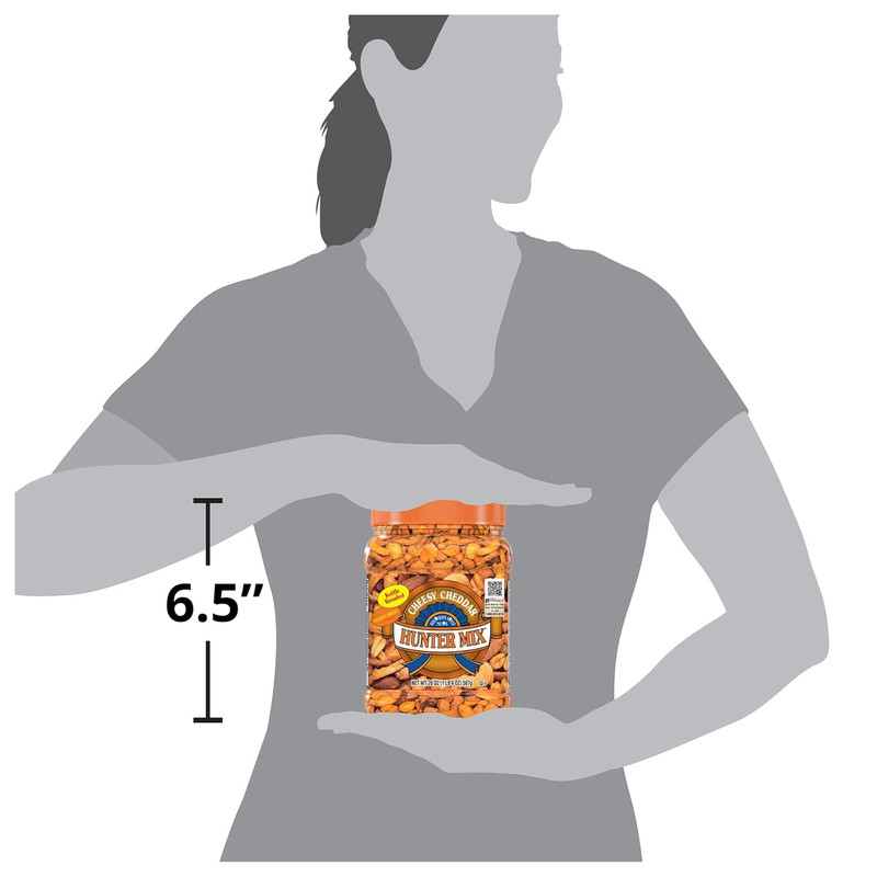 Cheesy Cheddar Hunter Bulk Trail Mix, 20 Oz (Pack of 1), Roasted Peanuts, Sesame gallery