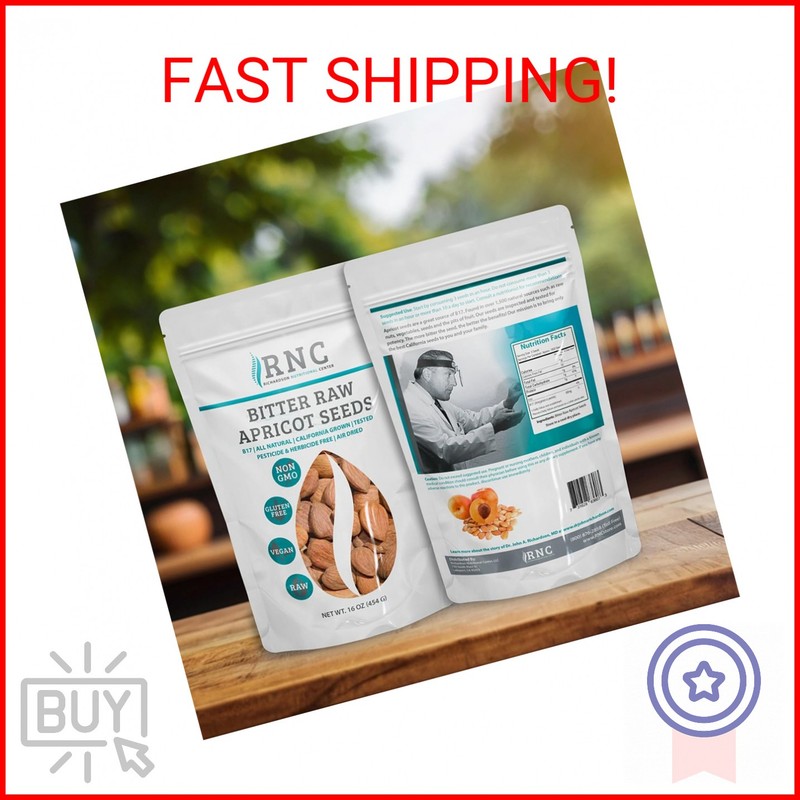 Richardson Nutritional Center Fresh Raw Bitter Apricot Seeds 1 LB (16oz) | Calif gallery