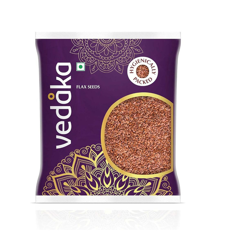 organic and natural Vedaka Raw Flaxseeds 500 gm high Quality Free Ship gallery