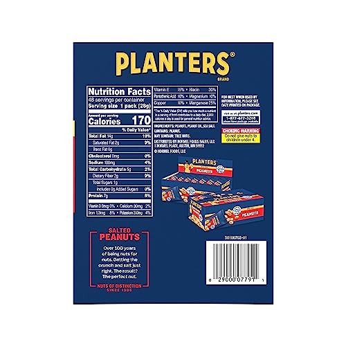 Planters Salted Peanuts (48 1-ounce packs) 48 Count (Pack of 1) gallery