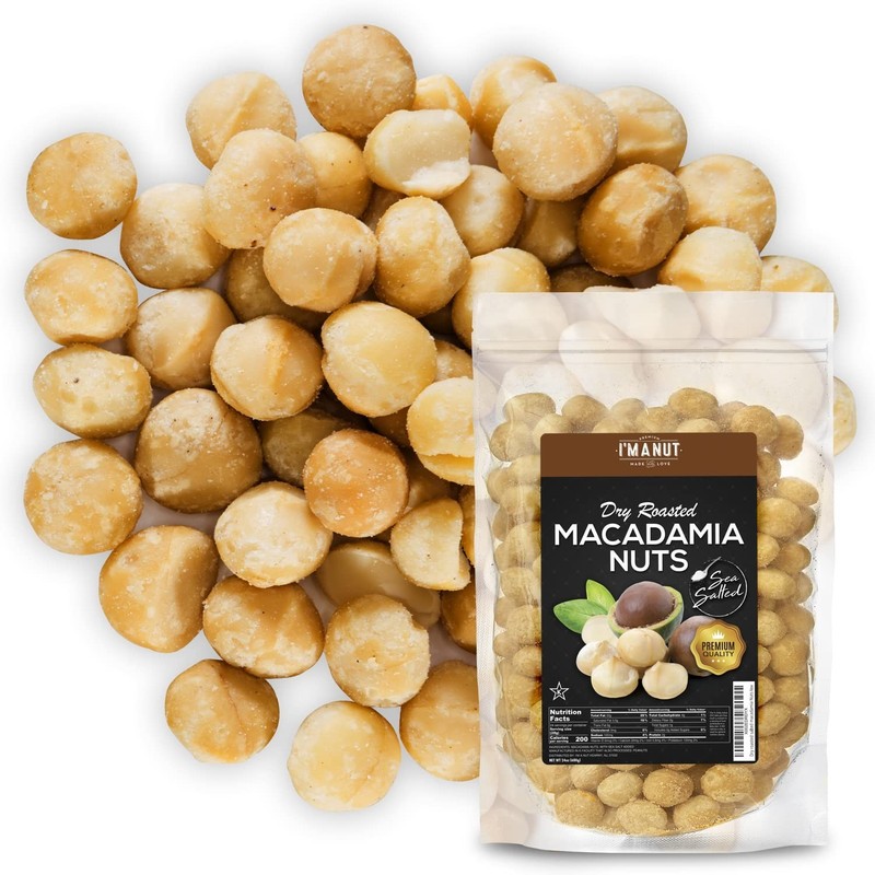 Luxury Dry Roasted Macadamia Nuts with Sea Salt - 24 Ounces of Pure Indulgence gallery