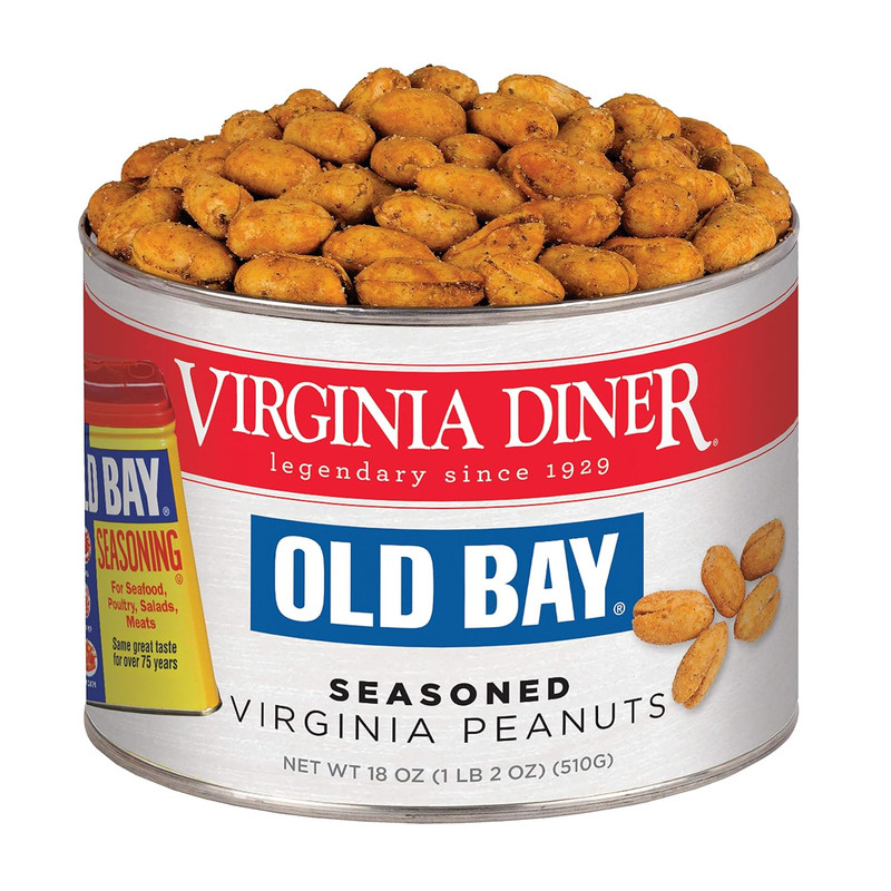 Old Bay Seasoned Virginia Peanuts – Non-Gmo, Preservative Free Spicy Old Bay Nut