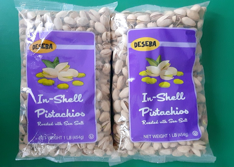 DESEBA Pistachios In-Shell with Sea Salt - 2 LBS - 2 Bags 16oz Each BB 04/11/27 gallery