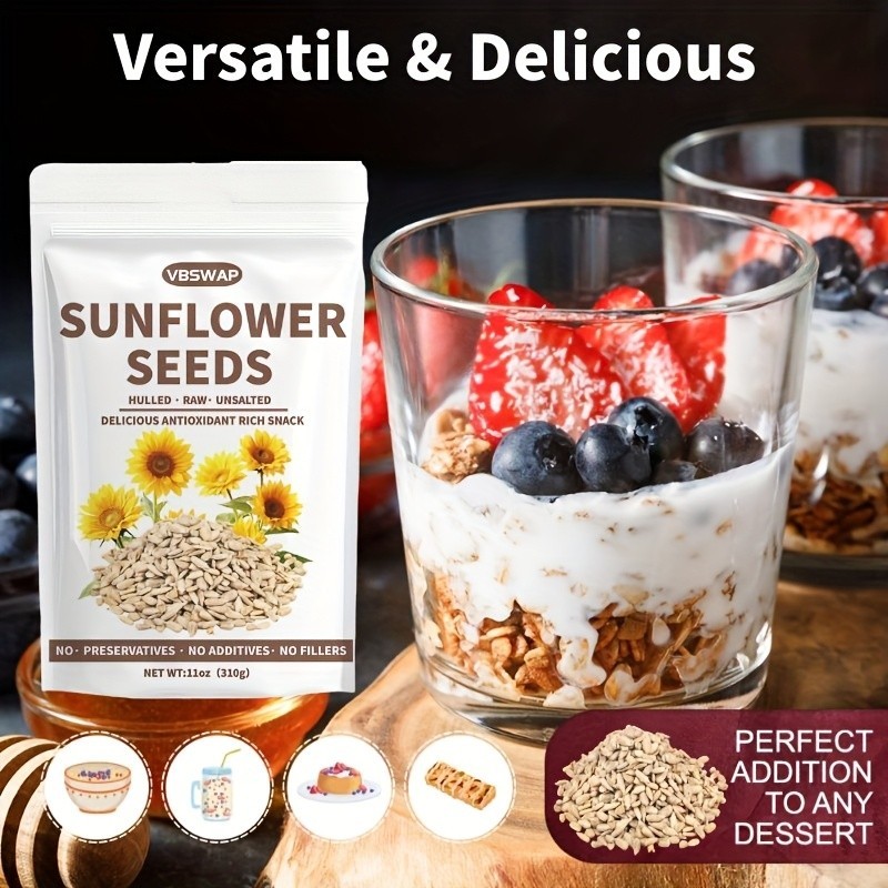 VBSWAP Hulled Sunflower Seeds 11oz Raw Unsalted gallery