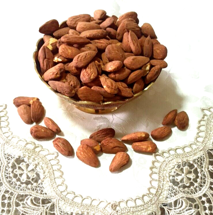 Roasted Almonds Nuts Salted and Freshly Hand Made in Holy Land Jerusalem