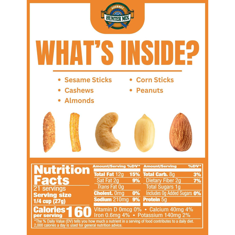 Southern Style Nuts Cheesy Cheddar Hunter Bulk Trail Mix, 20 oz (Pack of 1), Roa gallery