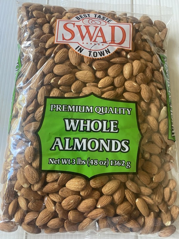 Swad Premium Quality Whole Almond 3 Lbs