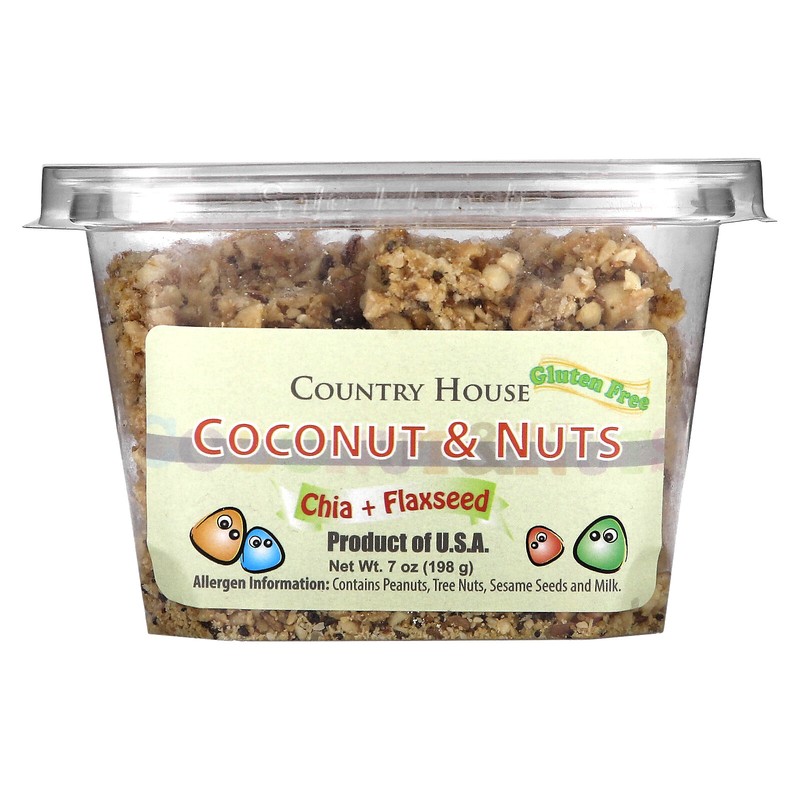 Coconut & Nuts, Chia + Flaxseed, 7 oz (198 g)