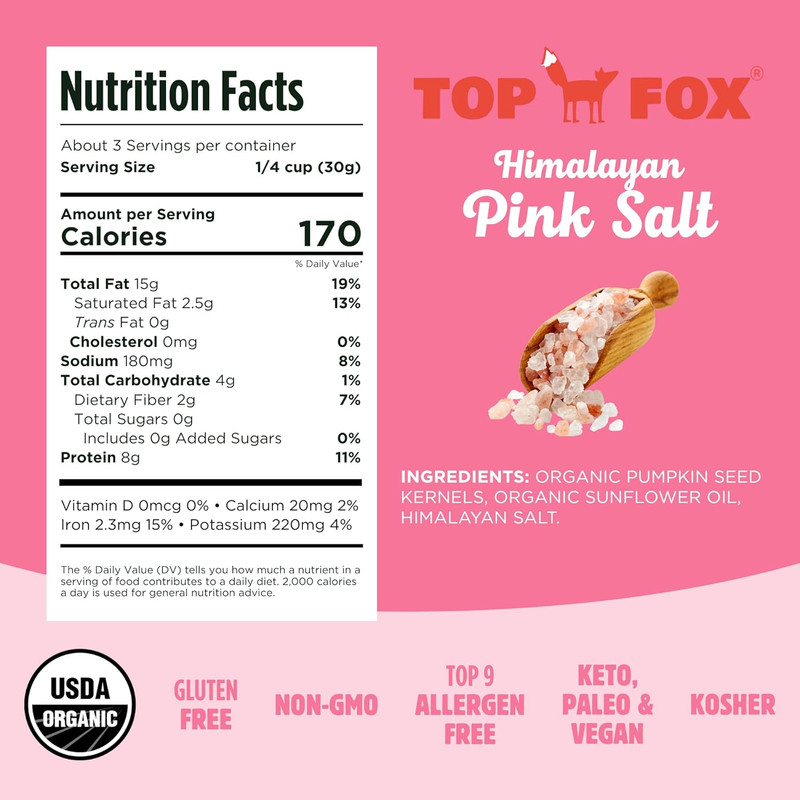 Top Fox Snacks - Organic Pop-Roasted Pumpkin Seeds | Healthy Protein Snacks - Gl gallery