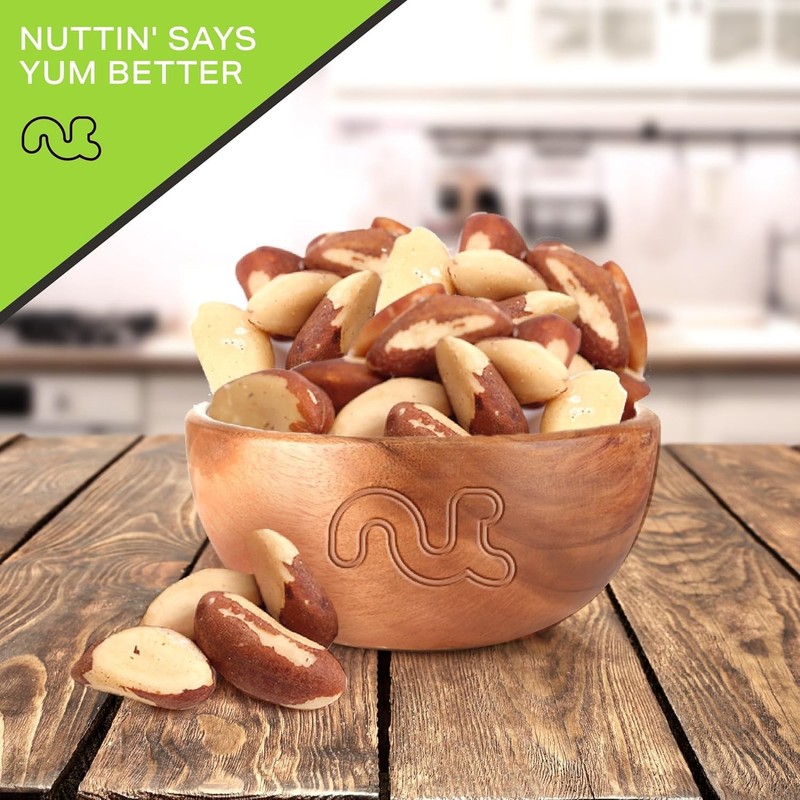 NUT CRAVINGS - Brazil Nuts Roasted & Salted - No Shell, Whole (16oz - 1 LB) Pack gallery
